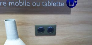 Plaque de prises double