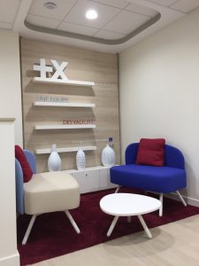 Salon d'attente de la banque